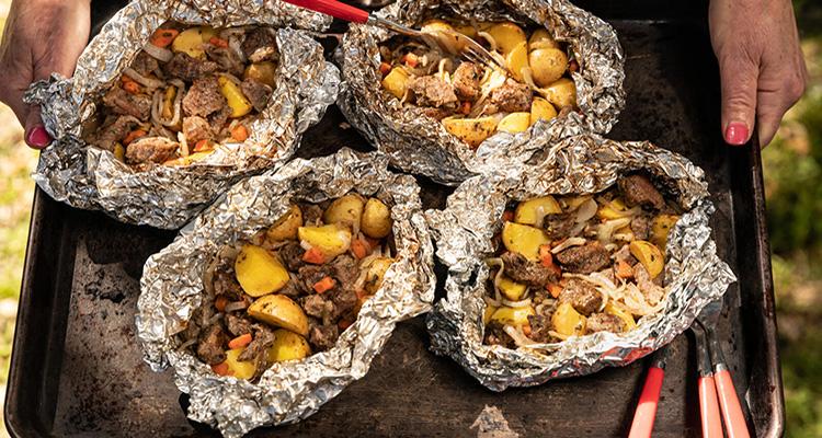 Steak and Potato Foil Packs